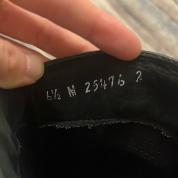 Maine Woods Leather Suede Black Fringe Cowboy Boots - Picture 7 of 7